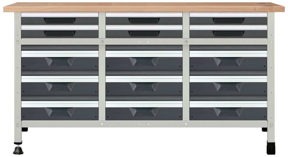 Wolfcraft 8075000 Banco de trabajo 90kg - 1610 x 650 x 860 mm