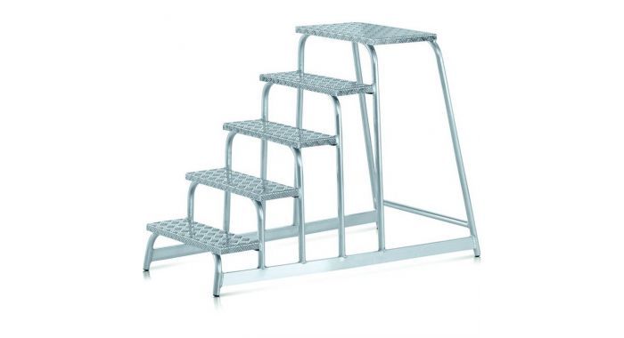 Zarges 40034 AFA P Escalera básica de 4 peldaños incl. plataforma