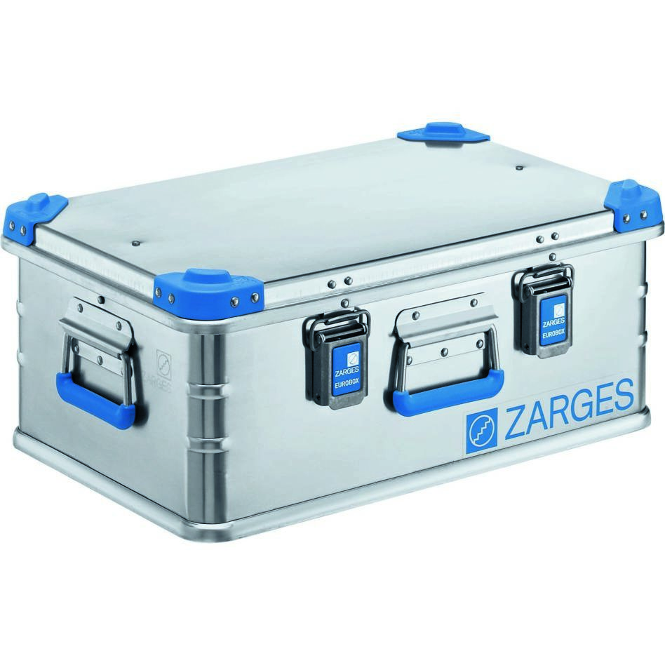 Zarges 40701 Eurobox de transporte de aluminio - Dimensiones interiores (LxAxH): 550 x 350 x 220 mm