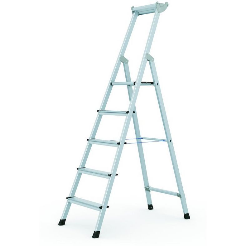 Zarges 41226 XLstep S Escalera ancha de 6 peldaños incl. plataforma